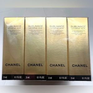 12xCHANEL SUBLIMAGE LA CRÈME YEUX EYE 3ml Each, Travel Sealed Batch Total 36 ml